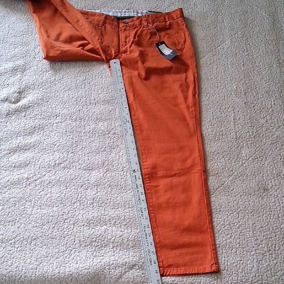New Tommy Hilfiger Freedom Skinny Orange Pants - Picture 3 of 6